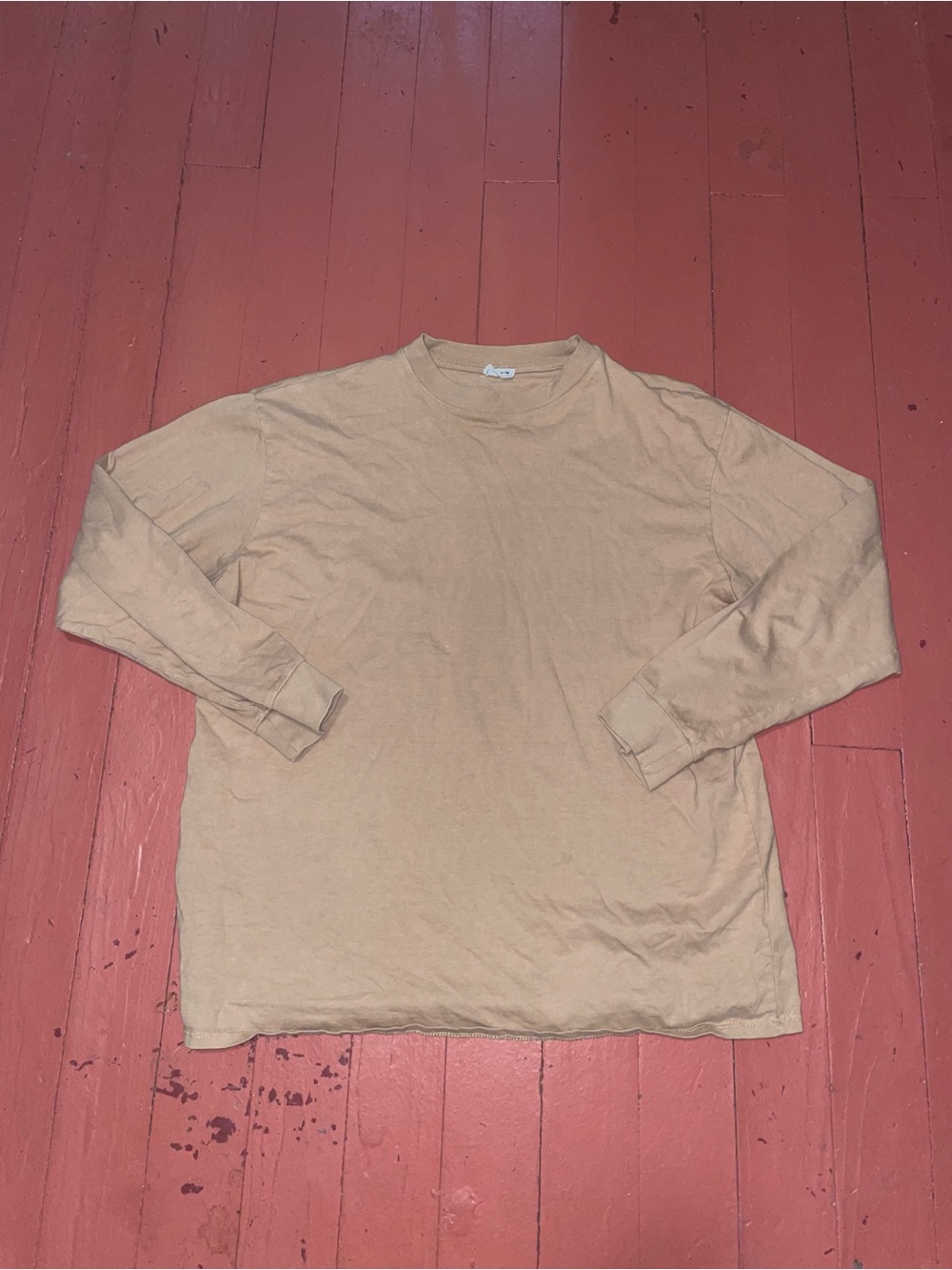 Cotton on Classic Long Sleeve Crewneck Shirt - Tan